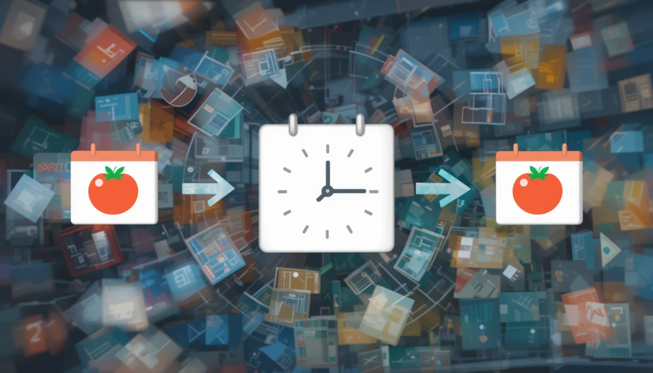 Combined view of Pomodoro sprints inside Time Blocks